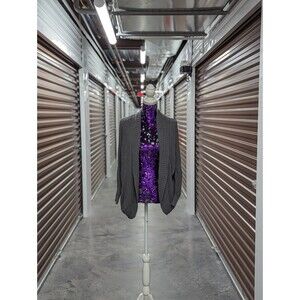 Guess XS/S Gray Knit oversized shrug sweater